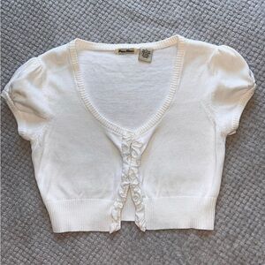 vintage white cardigan